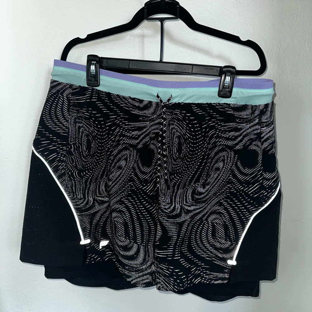 Fabletics men's running shorts with liner
